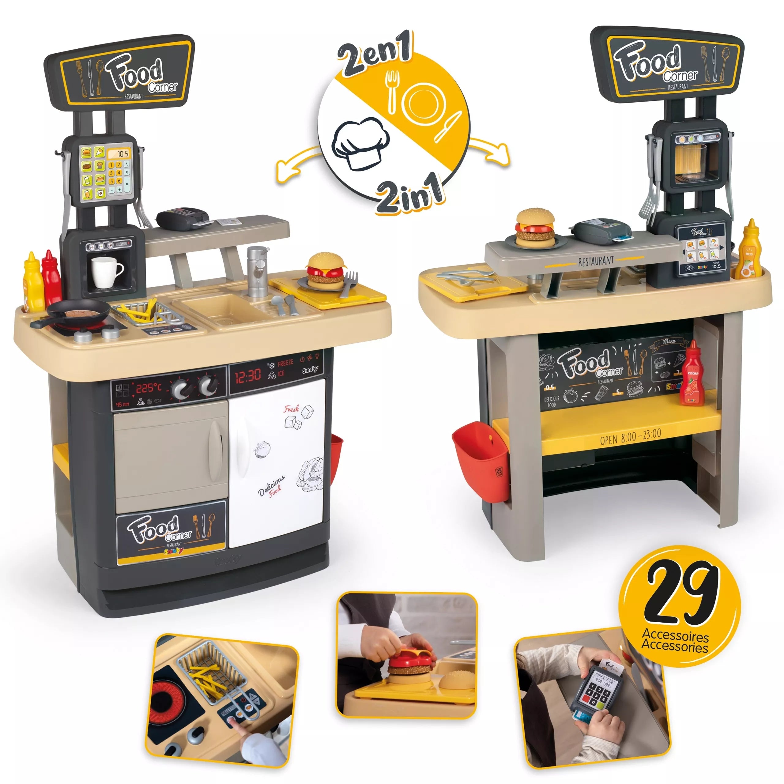 SMOBY restorano baras vaikams 2in1